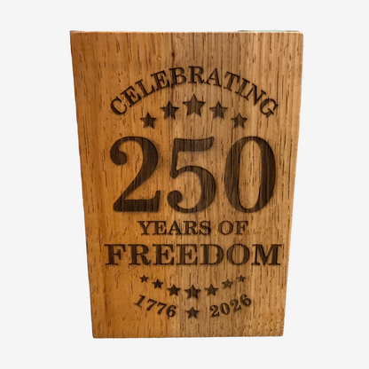 America 250 years of freedom block