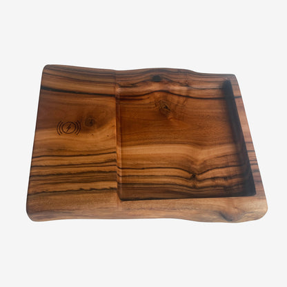 Live Edge Walnut Catchall with Wireless Charger