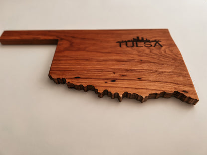 Oklahoma Cutting/Serving Board - Tulsa Skyline