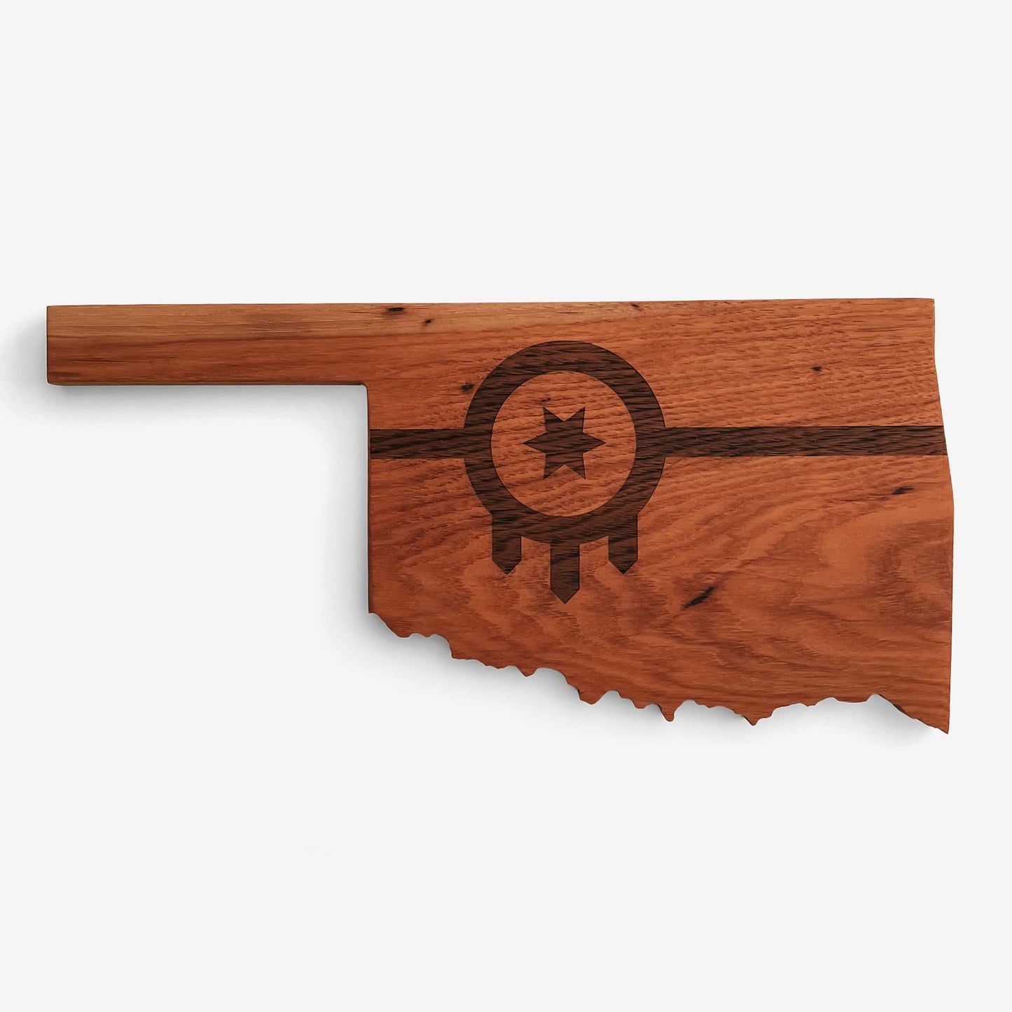 OKLAHOMA CUTTING / SERVING BOARD - TULSA FLAG