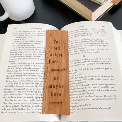 Read More Sleep Less Wood Bookmark in Orange, CA